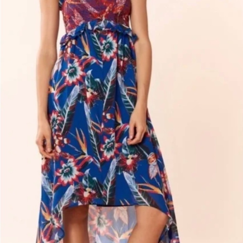 Red Carter Pink and Red High-Low Sundress